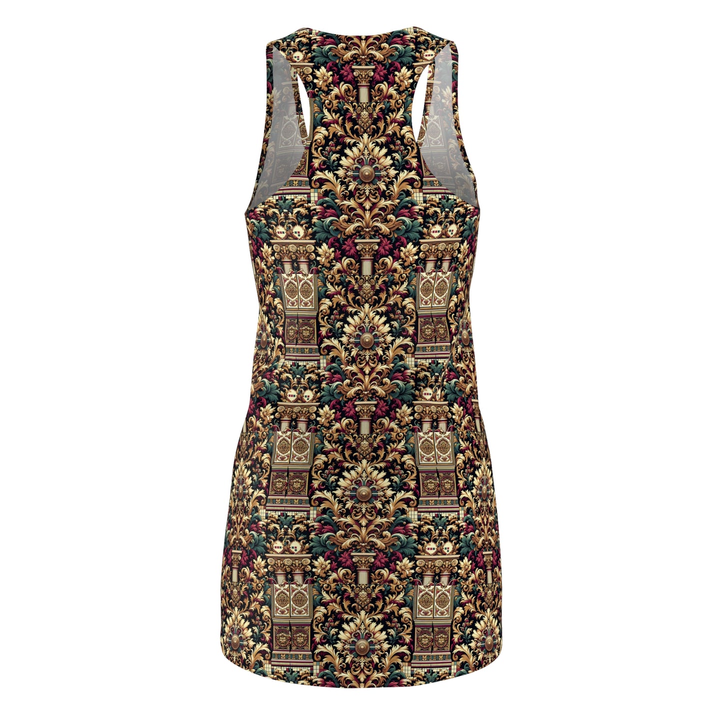 Digital Renaissance Modern Baroque Fusion Women's Cut & Sew Racerback Dress - 8404 Design-57