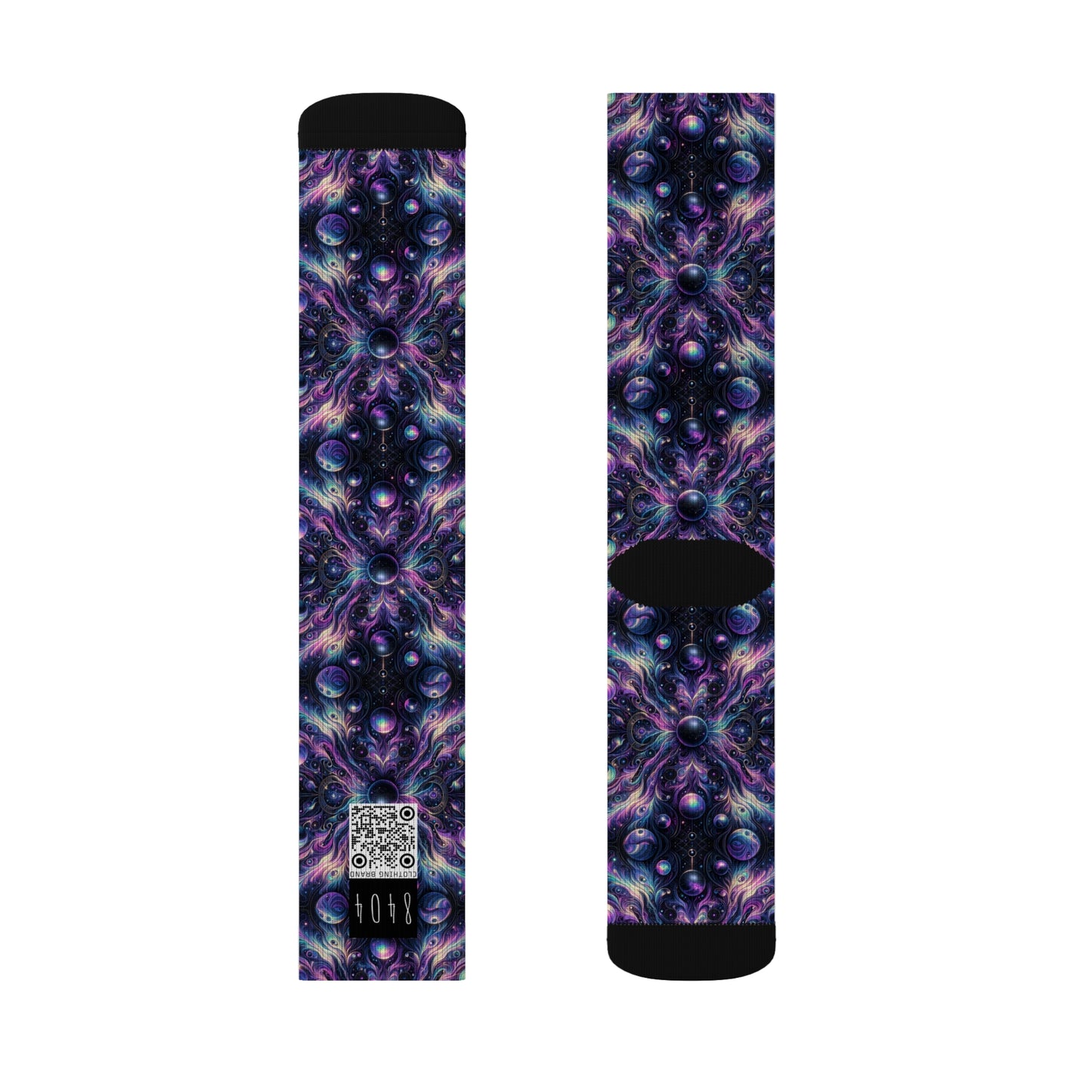 Galactic Hues Tech-Forward Cosmic Fusion Sublimation Socks - 8404 Design-41