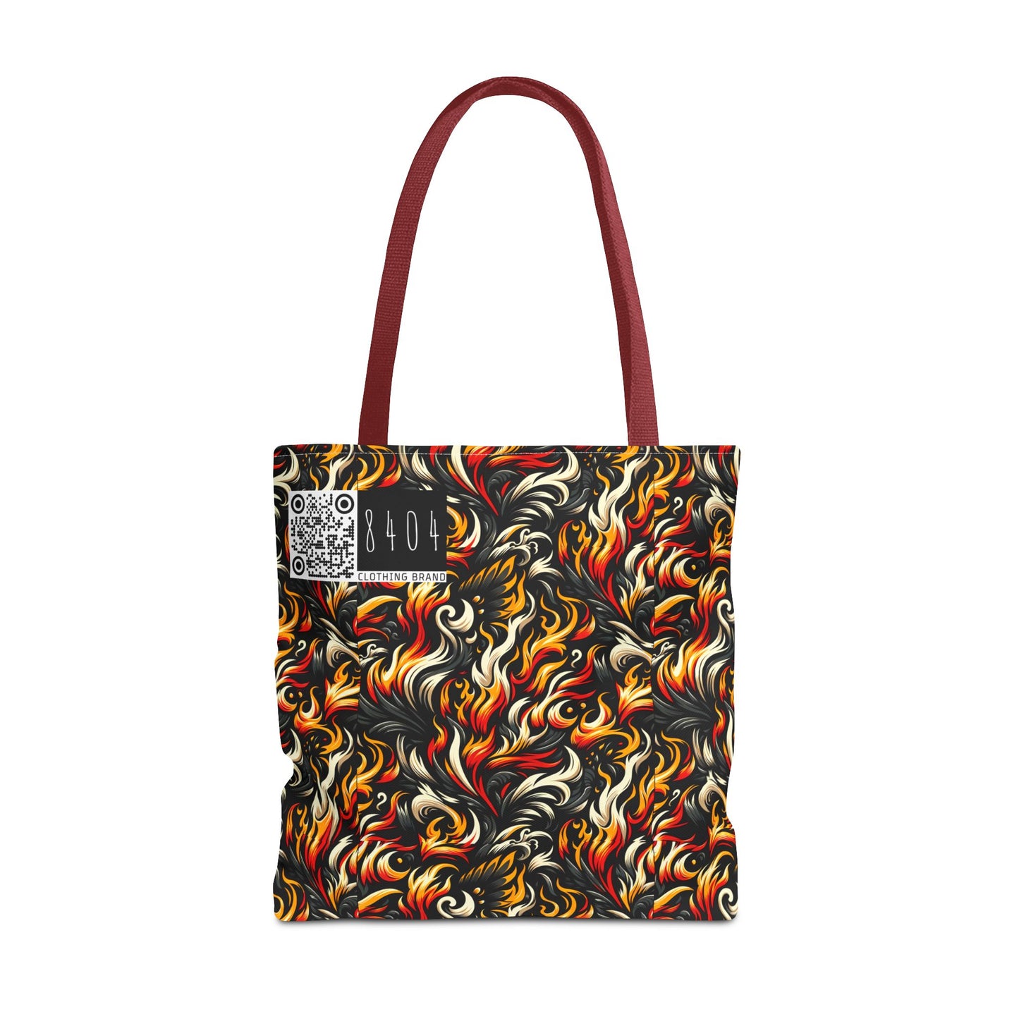 Fire & Flames Bold Streetwear Statement Tote Bag - 8404 Design-55