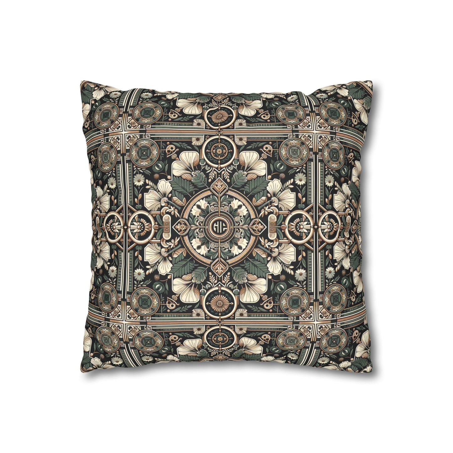 Cyber Garden Party Tech Garden Extravaganza Faux Suede Square Pillowcase - 8404 Design-66