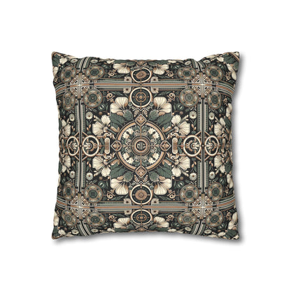 Cyber Garden Party Tech Garden Extravaganza Faux Suede Square Pillowcase - 8404 Design-66