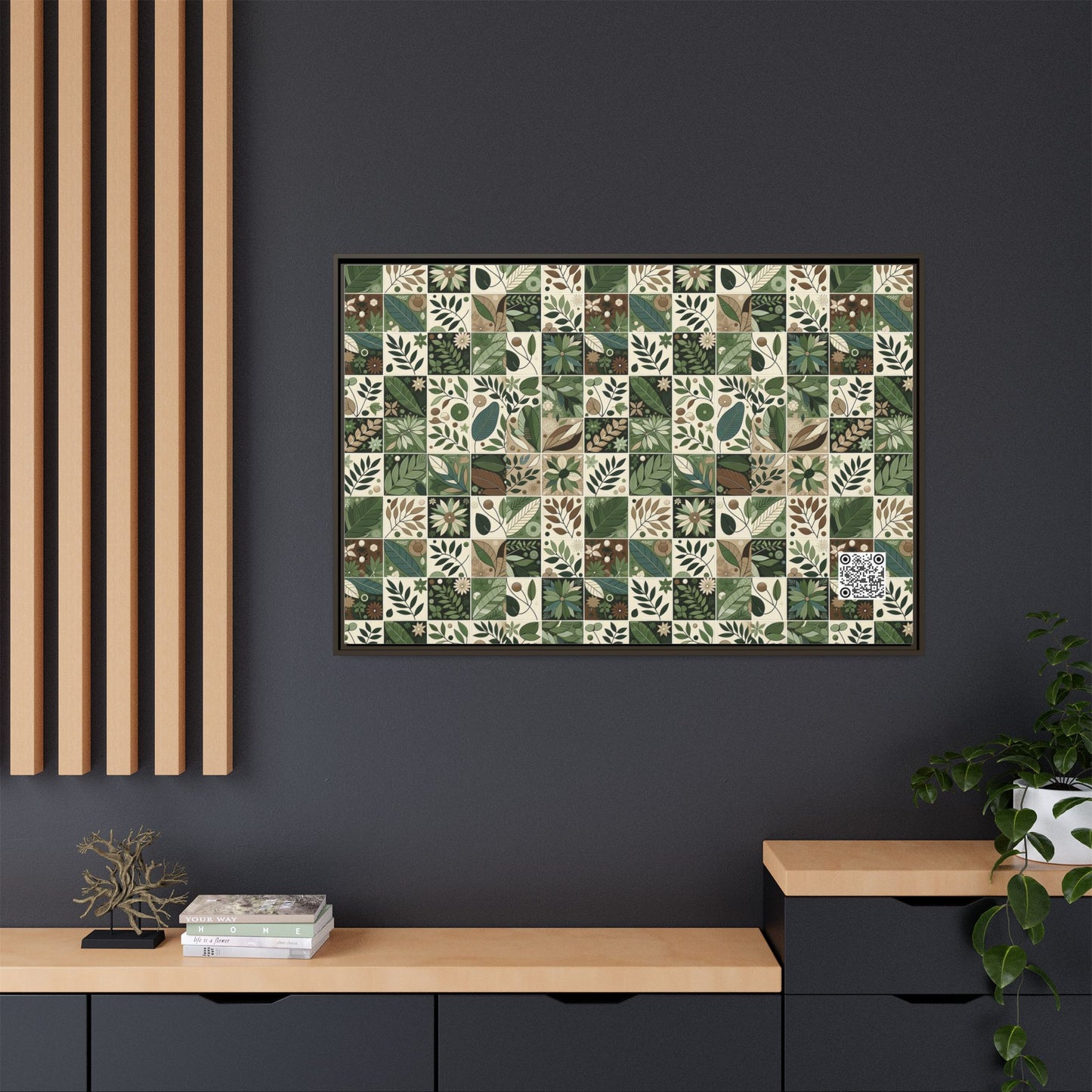 Streetwear Sustainability Environmentally Conscious Streetwear with a Natural Aesthetic Matte Canvas, Framed (multi-color) - 8404 Design-57 A