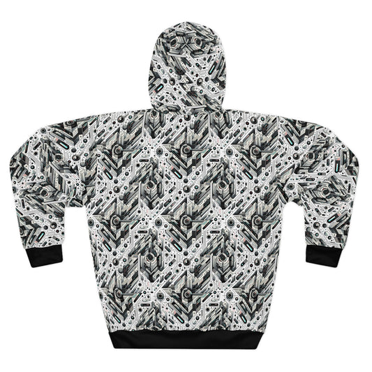 Tech-Infused Streetwear Tech-Forward Minimalism Pullover Hoodie - 8404 Design-51