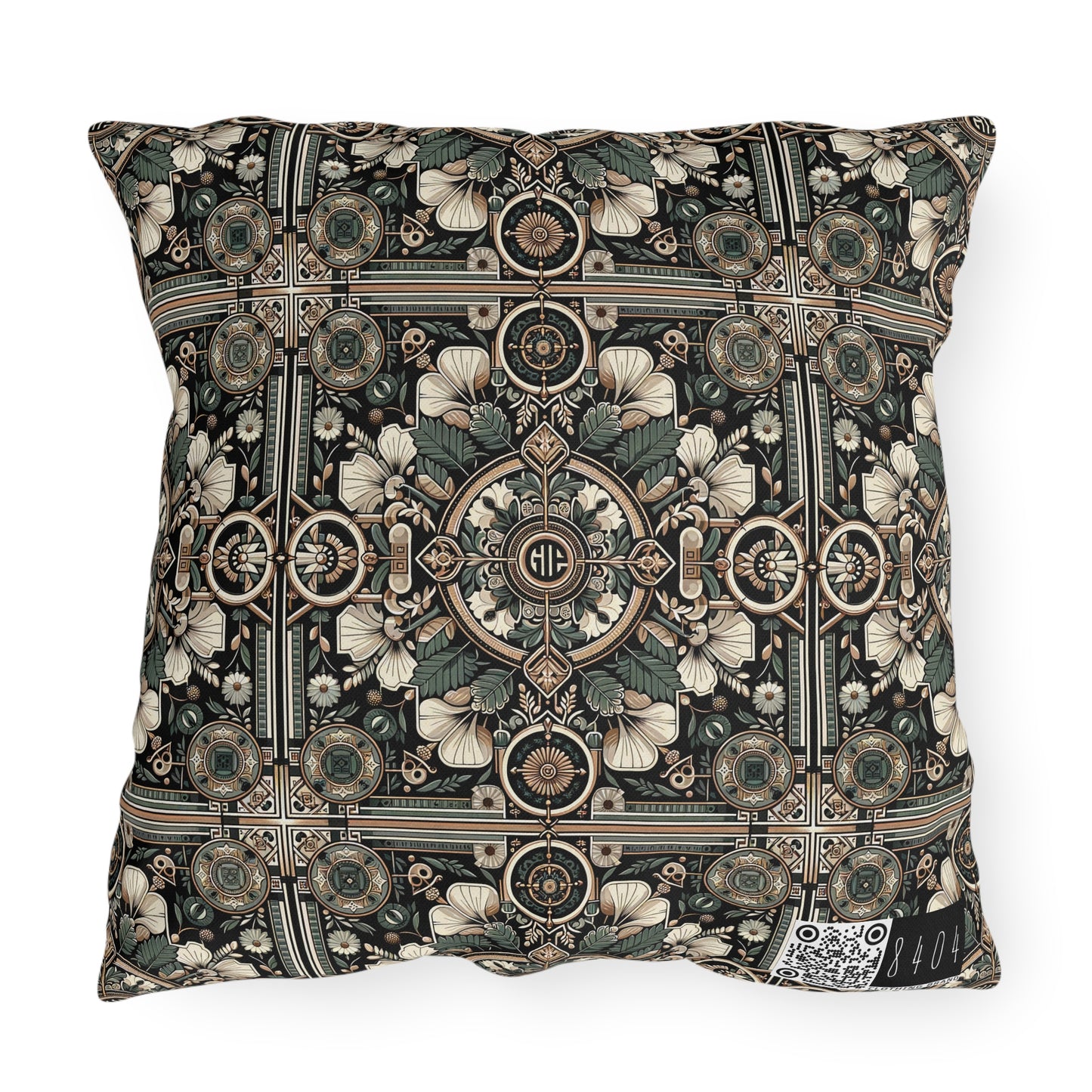 Cyber Garden Party Tech Garden Extravaganza Outdoor Pillow - 8404 Design-66