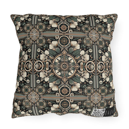 Cyber Garden Party Tech Garden Extravaganza Outdoor Pillow - 8404 Design-66