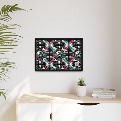 Digital Artistry Digital-native Streetwear Matte Canvas, Framed (multi-color) - 8404 Design-62 B