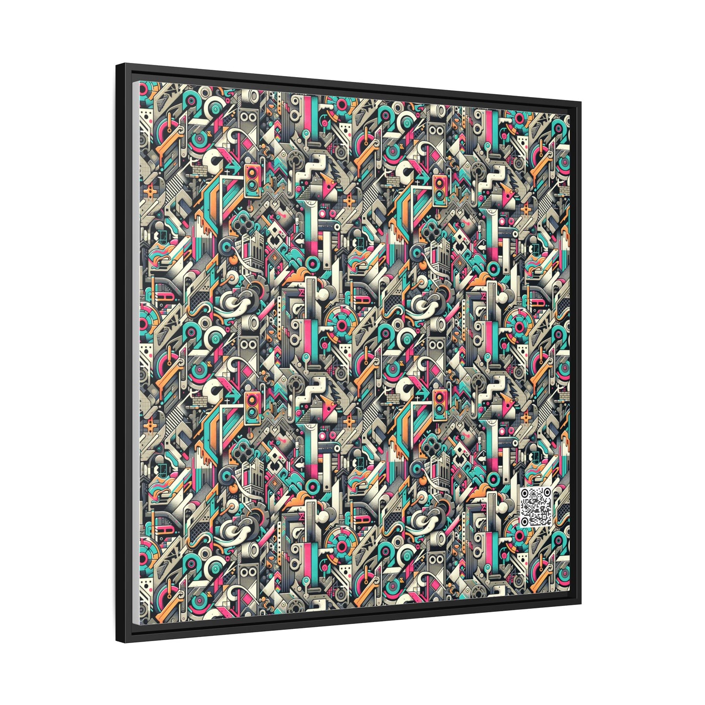 Digital Street Art Urban Street Style Matte Canvas, Framed (multi-color) - 8404 Design-74 A