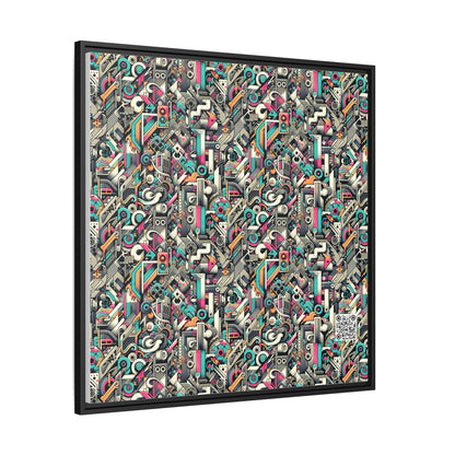 Digital Street Art Urban Street Style Matte Canvas, Framed (multi-color) - 8404 Design-74 A