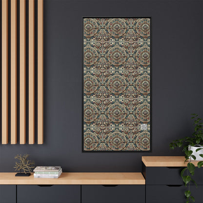 Urban Renaissance Historical Fusion With Street Edge Matte Canvas, Framed (multi-Color) - 8404 Design-57 A