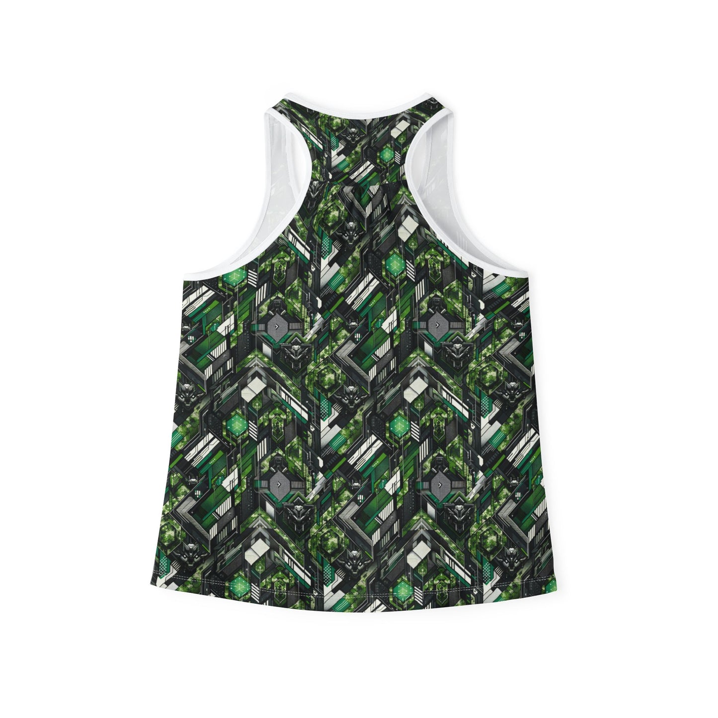 Tech Camo Fusion Tech-Forward Streetwear With a Futuristic Edge Women's Tank Top - 8404 Design-58