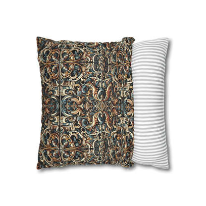 Urban Renaissance Historical Fusion With Street Edge Spun Polyester Square Pillowcase - 8404 Design-59