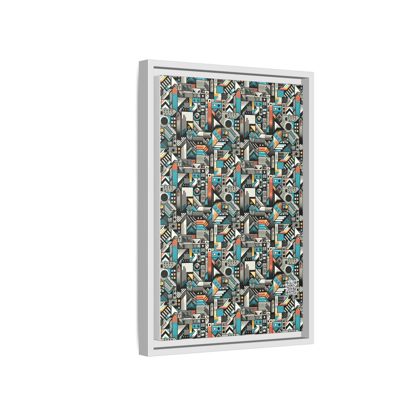 Digital Street Art Urban Street Style Matte Canvas, Framed (multi-color) - 8404 Design-81 B