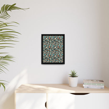 Digital Street Art Urban Street Style Matte Canvas, Framed (multi-color) - 8404 Design-81 A