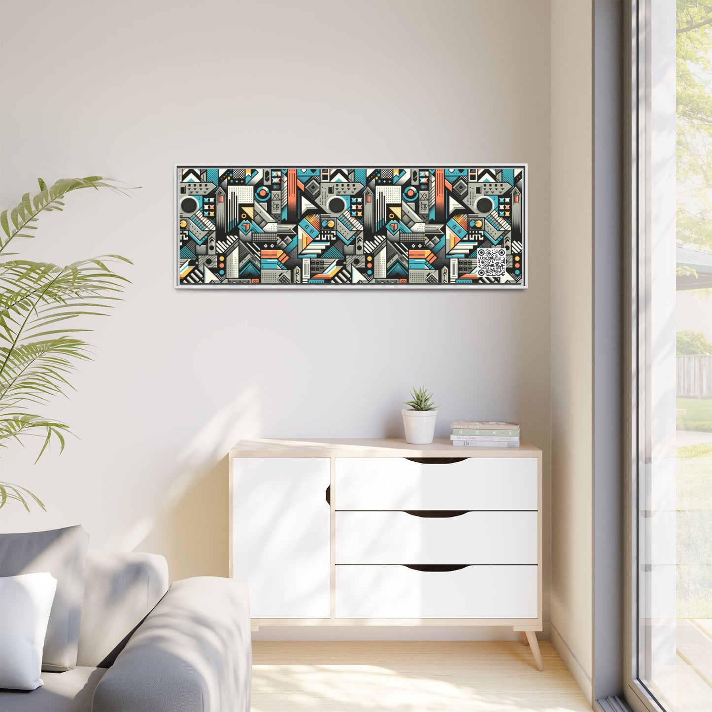 Digital Street Art Urban Street Style Matte Canvas, Framed (multi-color) - 8404 Design-81 B