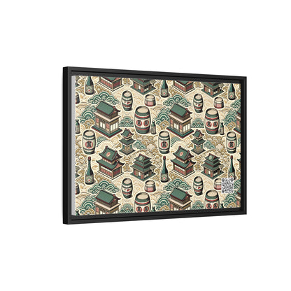 Cultural Artisanal Fusion Contemporary Cultural Elegance Matte Canvas, Framed (multi-Color) - 8404 Design-68 B
