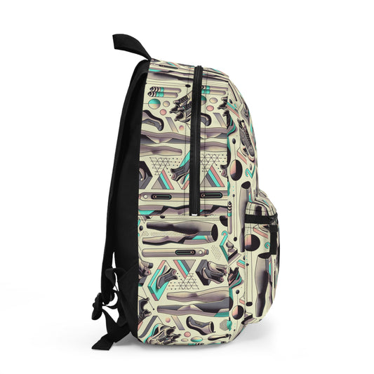 Tech-Infused Athleisure Futuristic Athletic Tech Backpack - 8404 Design-44