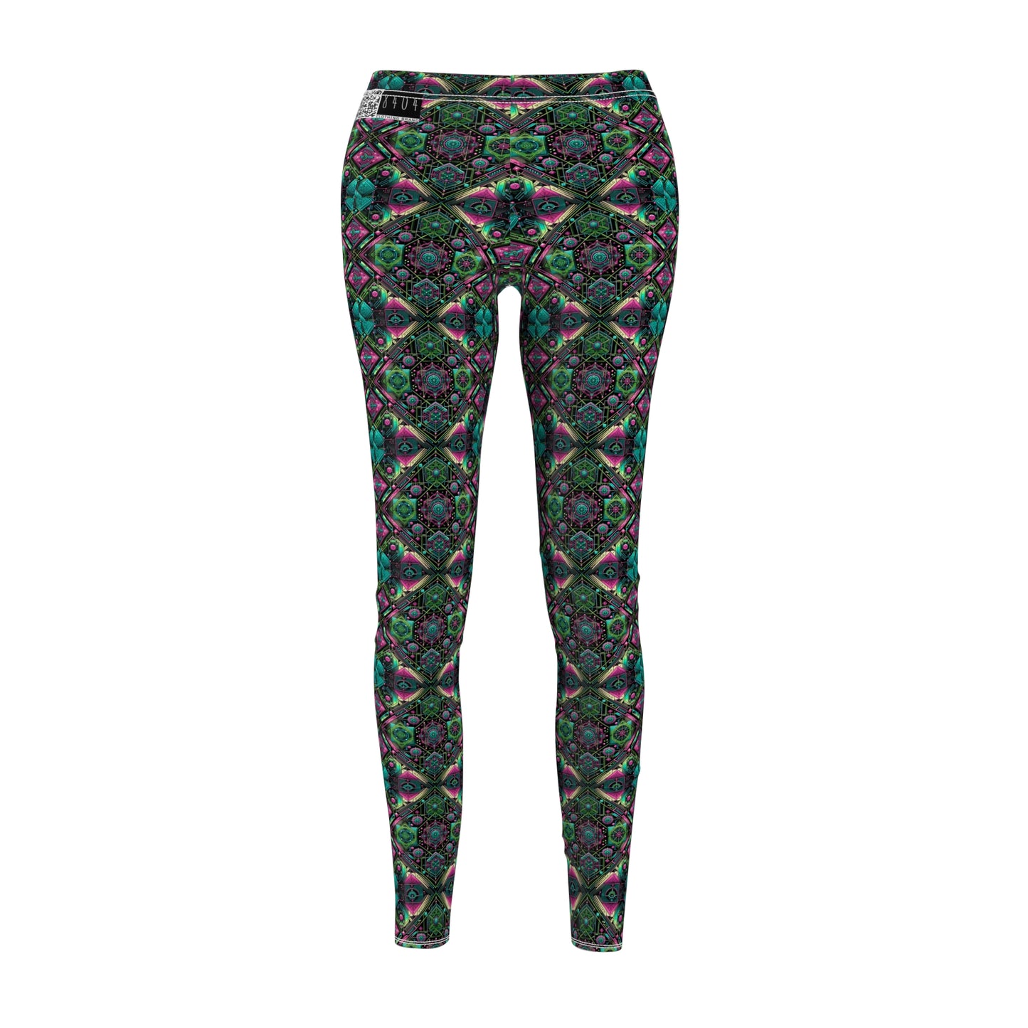 Tech-Infused Graphics Tech-Forward Streetwear Women's Cut & Sew Casual Leggings - 8404 Design-45