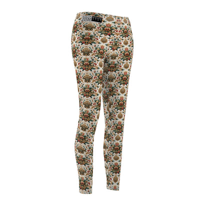 Monogram Madness Luxurious Streetwear Women's Cut & Sew Casual Leggings - 8404 Design-68