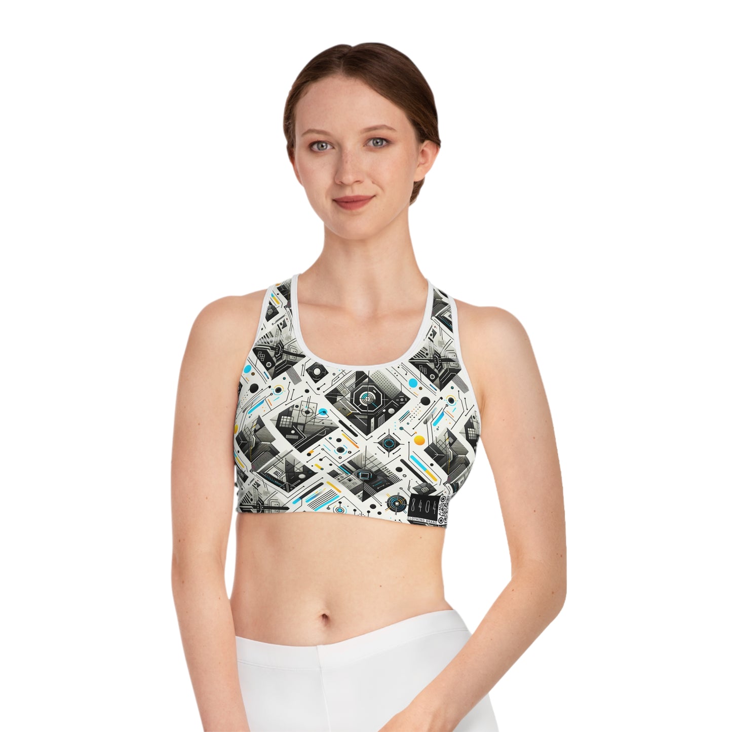 Tech Minimalism Minimalist Tech Sports Bra - 8404 Design-47