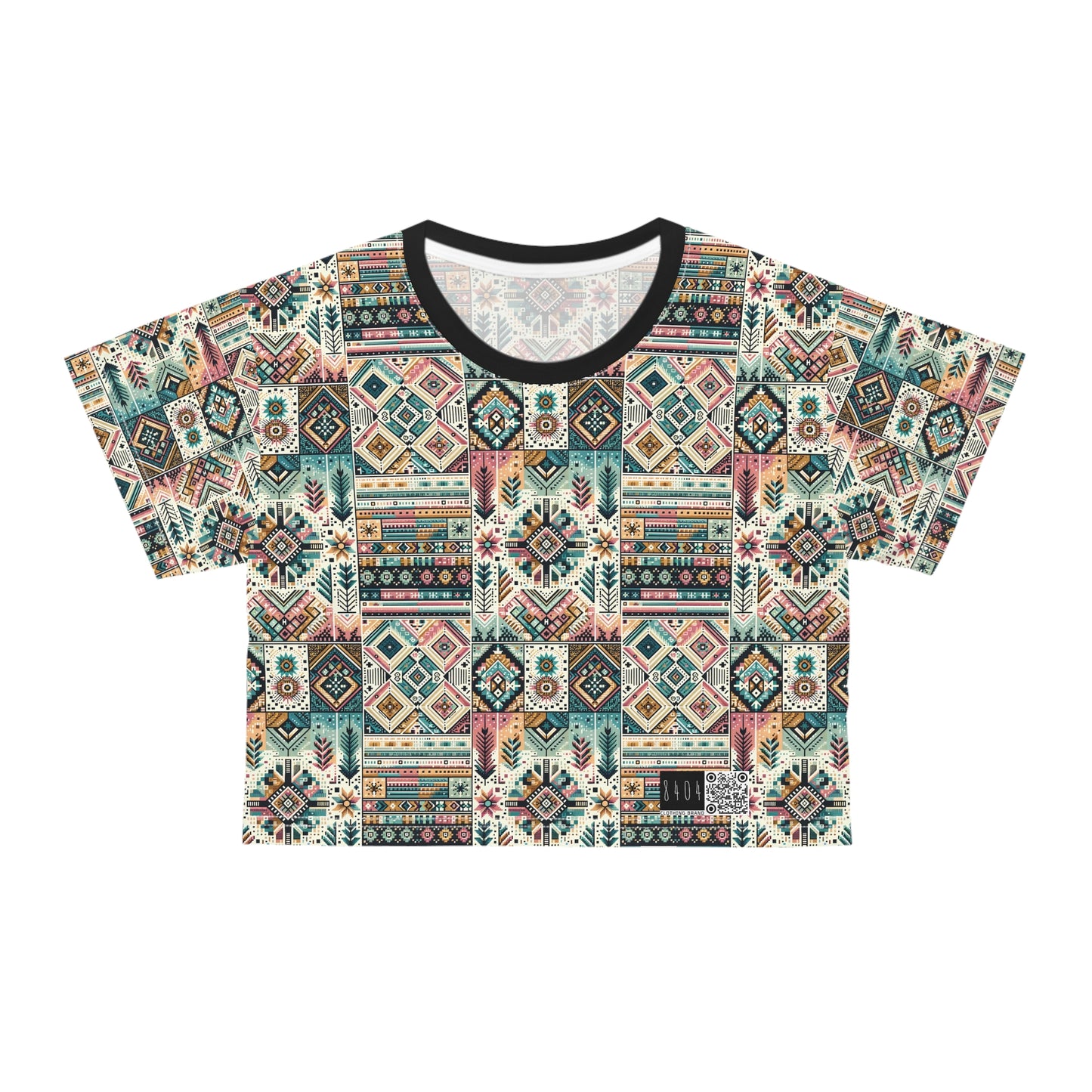 Digital Artisanal Fusion Digital Artisanal Crop Tee - 8404 Design-49
