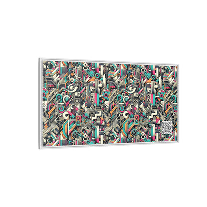 Digital Street Art Urban Street Style Matte Canvas, Framed (multi-color) - 8404 Design-74 B
