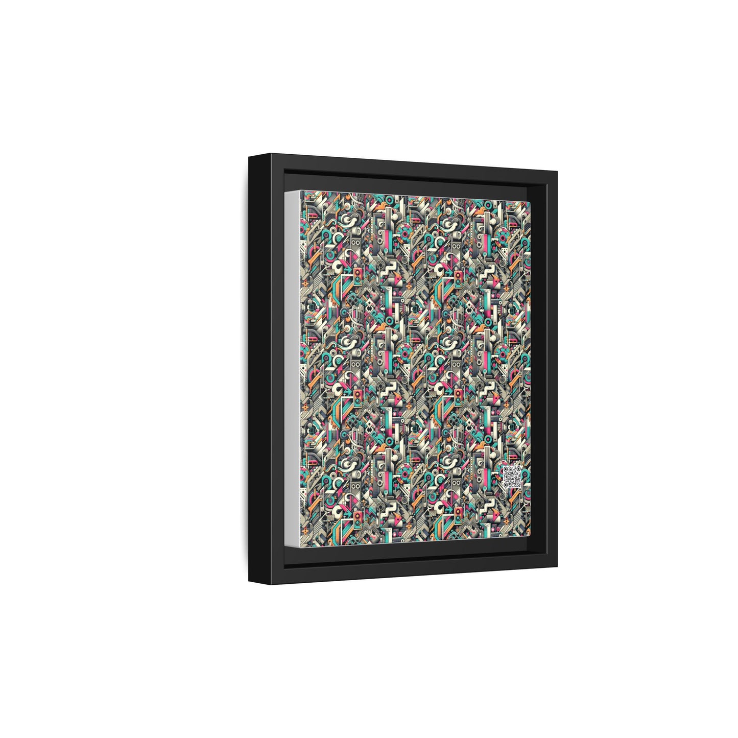 Digital Street Art Urban Street Style Matte Canvas, Framed (multi-color) - 8404 Design-74 B