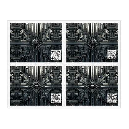 Tech Noir Futuristic Tech Aesthetic with a Dark Twist Sticker Sheet - 8404 Design-68