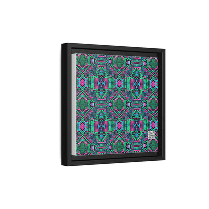Digital Glitch Vibes Tech-Inspired Streetwear Matte Canvas, Framed (multi-Color) - 8404 Design-71 B