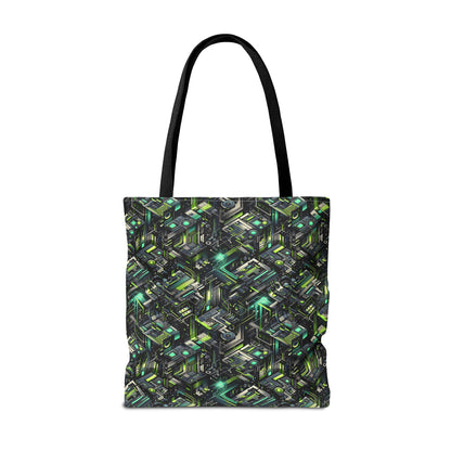 Tech-Infused Graphics Tech-Forward Streetwear Tote Bag - 8404 Design-47