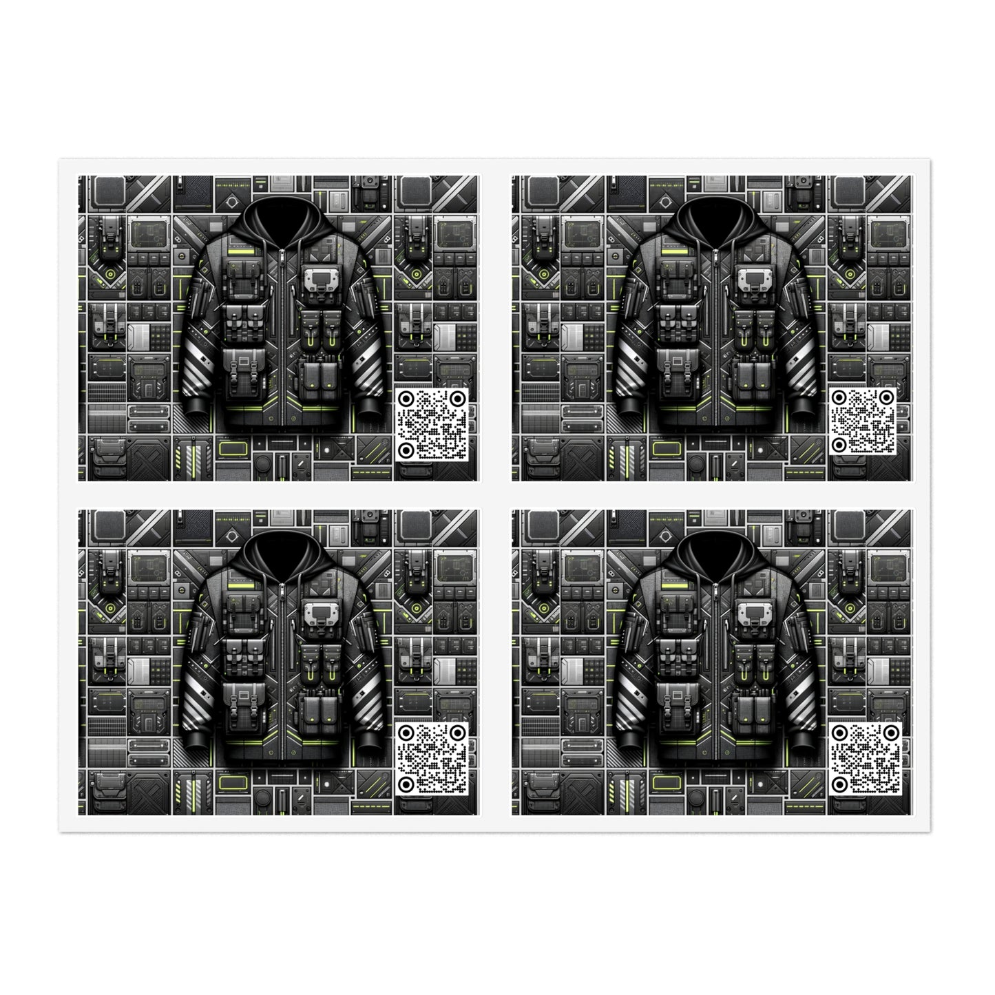 Tech Utility Futuristic Utility Sticker Sheets - 8404 Design-61