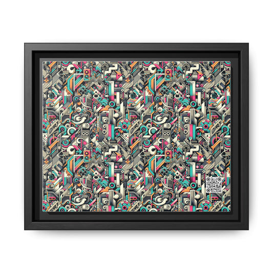 Digital Street Art Urban Street Style Matte Canvas, Framed (multi-color) - 8404 Design-74 B