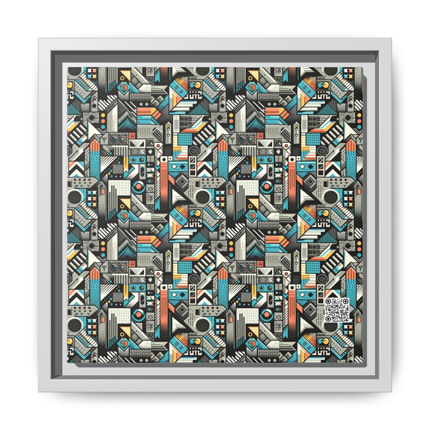 Digital Street Art Urban Street Style Matte Canvas, Framed (multi-color) - 8404 Design-81 B