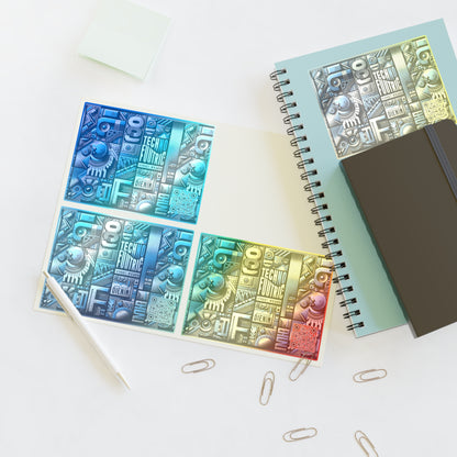 Tech Denim Fusion Tech-Forward Streetwear Sticker Sheets - 8404 Design-61