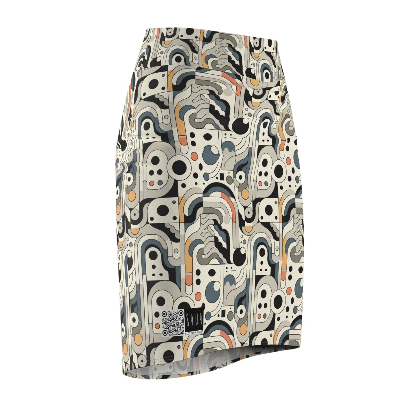 Modern Minimalism Minimalist Tech Women's Pencil Skirt - 8404 Design-60