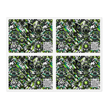 Graffiti Tech Fusion Bold Streetwear Fusion Sticker Sheets - 8404 Design-50