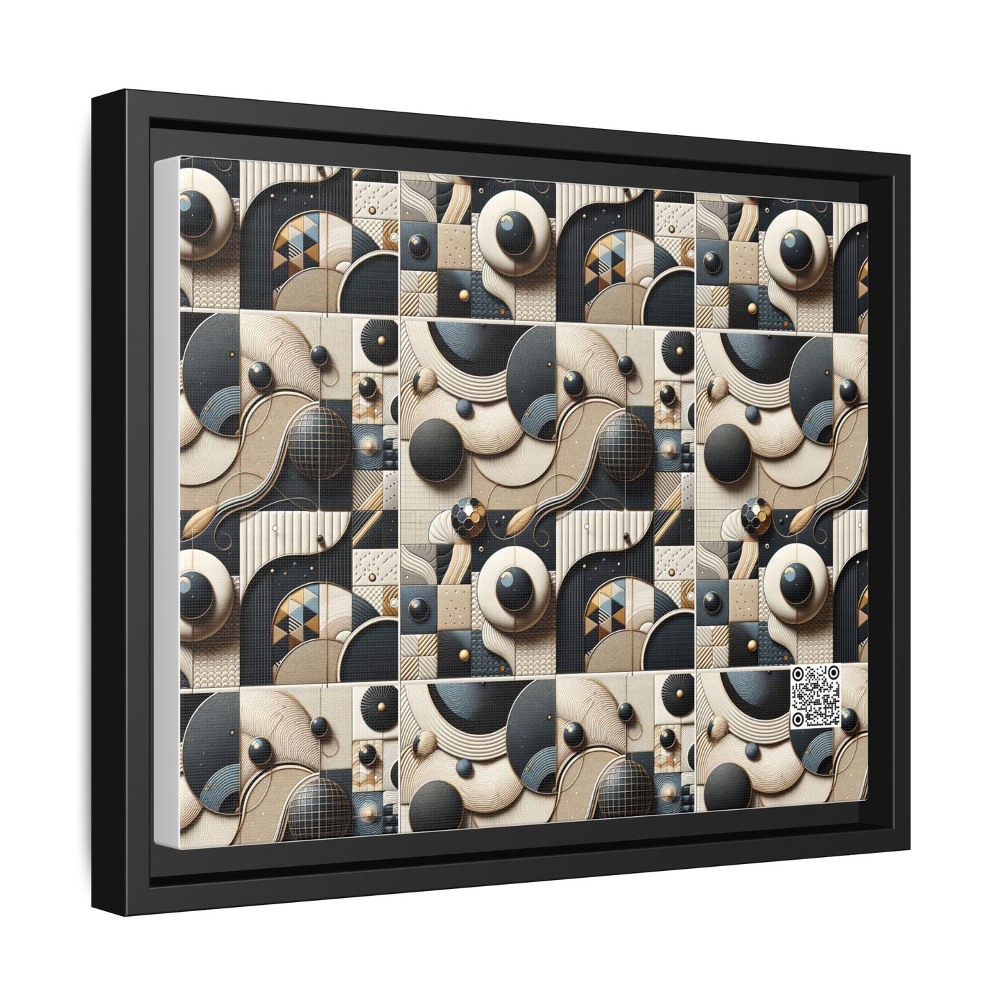 Tech-forward Luxe Streetwear Tech Luxe Fusion Matte Canvas, Framed (multi-color) - 8404 Design-71 A