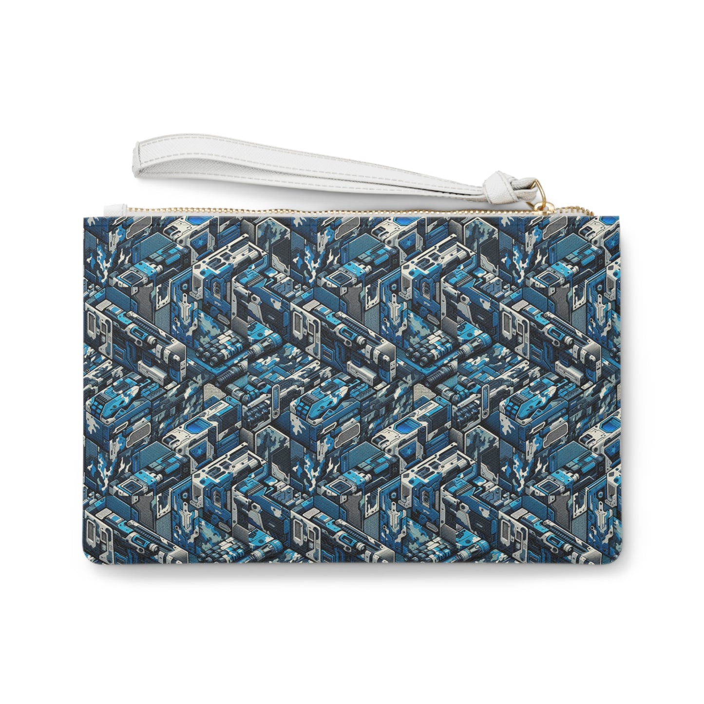 Tech Urban Camo Tech-Forward Streetwear With a Futuristic Military Edge Clutch Bag - 8404 Design-51