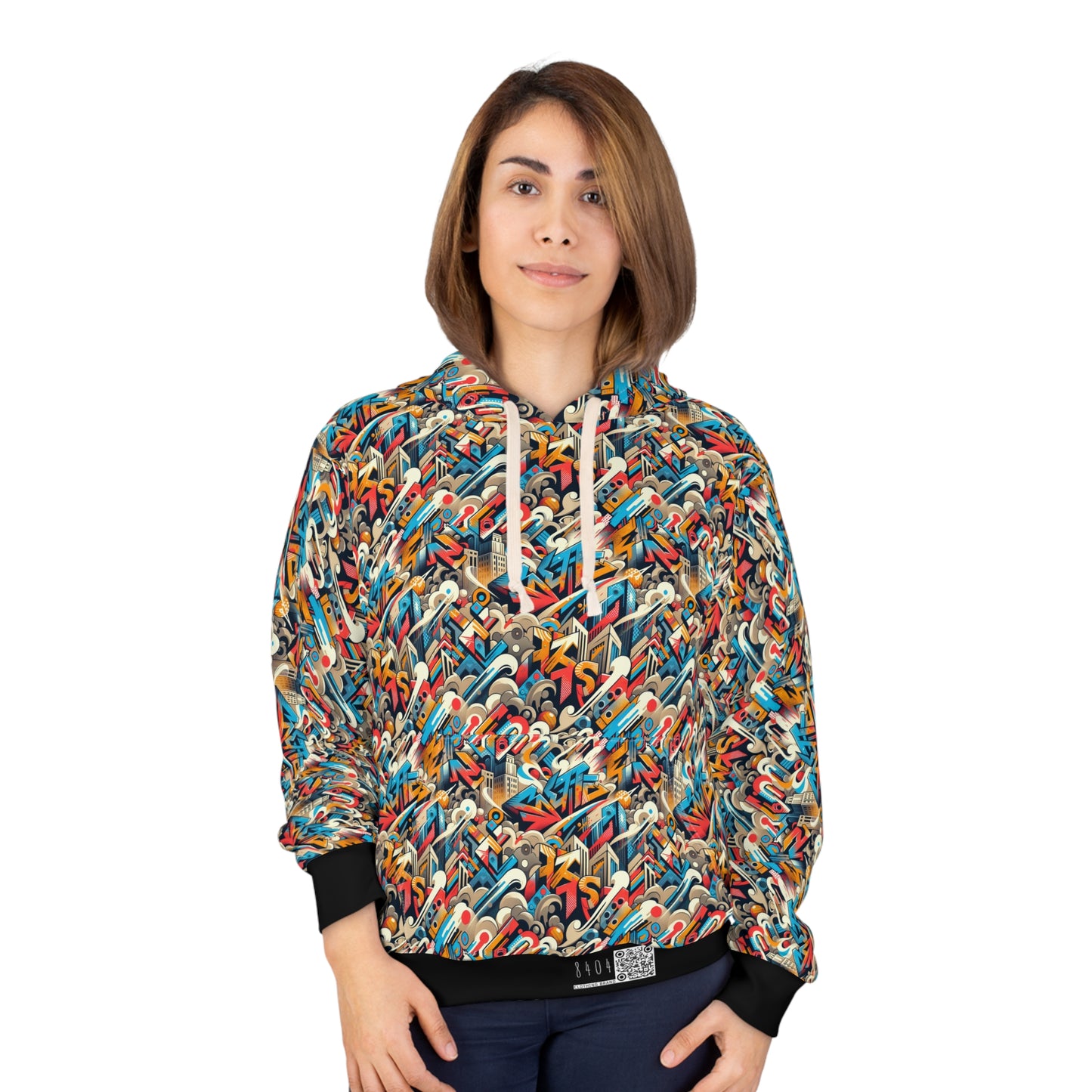 Neo-Traditional Street Art Modern Street Art Fusion Pullover Hoodie - 8404 Design-44