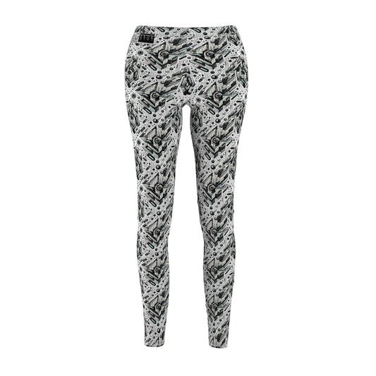 Tech-Infused Streetwear Tech-Forward Minimalism Women's Cut & Sew Casual Leggings - 8404 Design-51