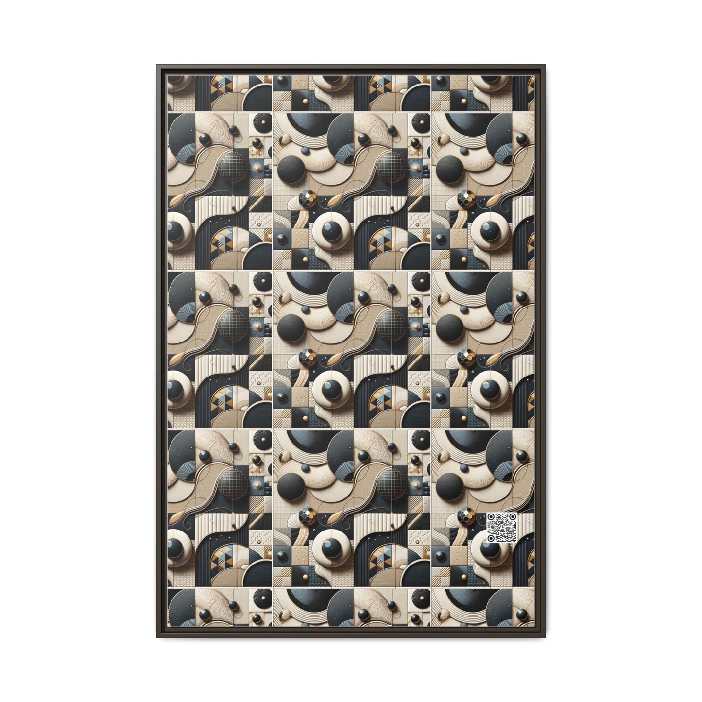 Tech-forward Luxe Streetwear Tech Luxe Fusion Matte Canvas, Framed (multi-color) - 8404 Design-71 A