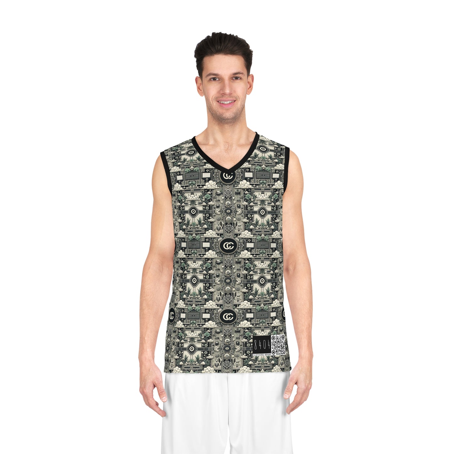 Cyber Garden Party Tech Garden Extravaganza Basketball Jersey - 8404 Design-54