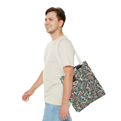 Digital Street Art Urban Street Style Tote Bag - 8404 Design-74