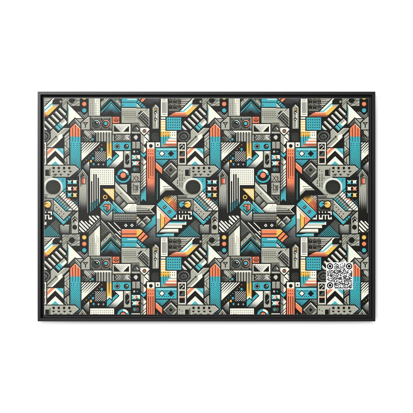 Digital Street Art Urban Street Style Matte Canvas, Framed (multi-color) - 8404 Design-81 A