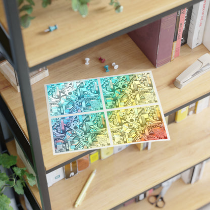 Digital Street Art Urban Street Style Sticker Sheet - 8404 Design-81