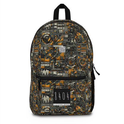 Digital Punk Futuristic Grunge Backpack - 8404 Design-52