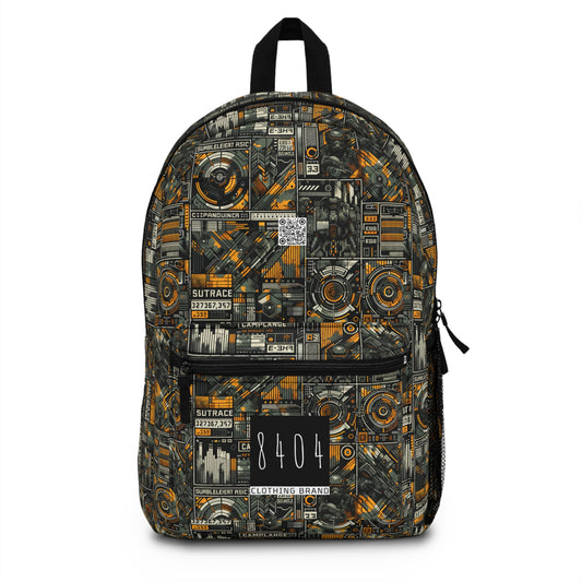 Digital Punk Futuristic Grunge Backpack - 8404 Design-52