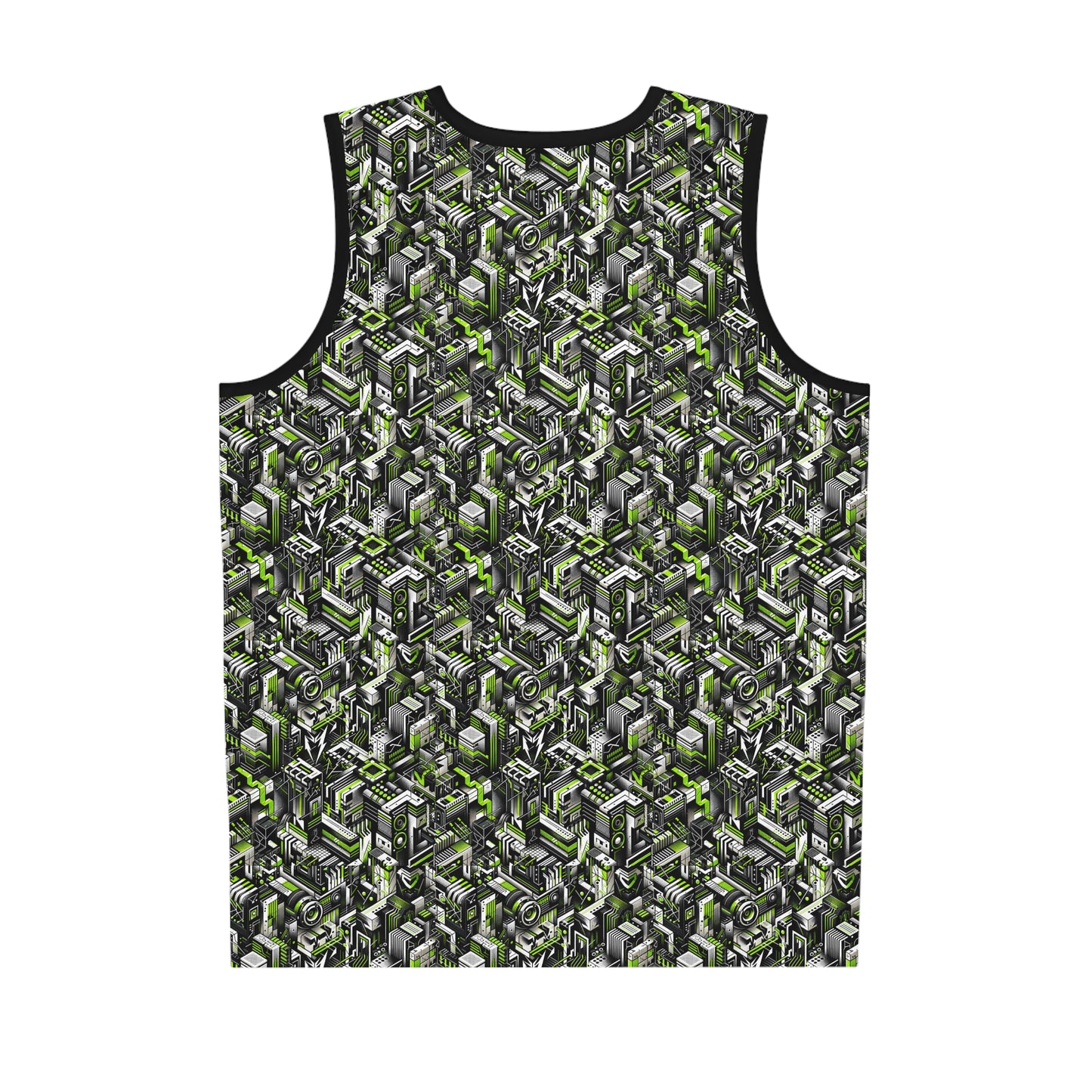 Graffiti Tech Fusion Bold Streetwear Fusion Basketball Jersey - 8404 Design-53