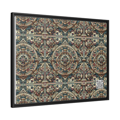 Urban Renaissance Historical Fusion With Street Edge Matte Canvas, Framed (multi-Color) - 8404 Design-57 A