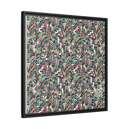 Digital Street Art Urban Street Style Matte Canvas, Framed (multi-color) - 8404 Design-74 A