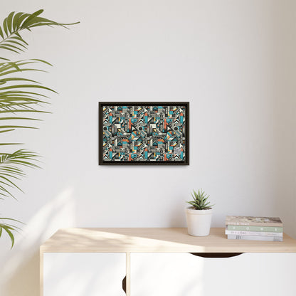 Digital Street Art Urban Street Style Matte Canvas, Framed (multi-color) - 8404 Design-81 B